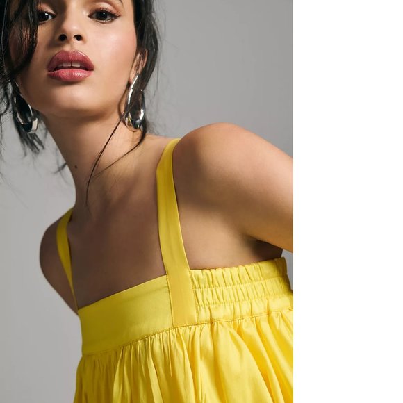 Anthropologie Yellow Mini Dress - Picture 3 of 7